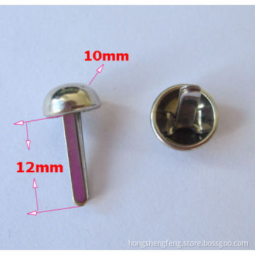 Metal Cap Shaped Handbag Two Feet Rivet
